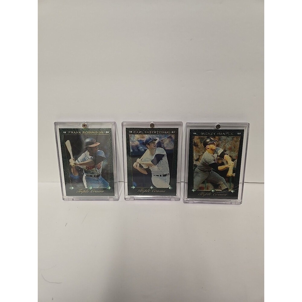 1992 SCORE SELECT TRIPLE CROWN SET - MANTLE, FRANK ROBINSON, YASTRZEMSKI - MT/NM